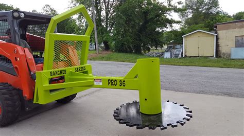 skid steer tree saw|tractor loader mounted tree saw.